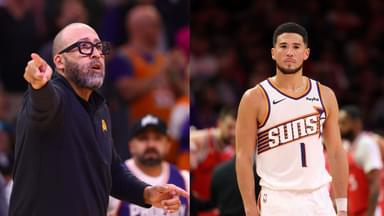 David Fizdale (L), Devin Booker (R)