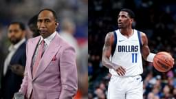 Stephen A. Smith (L) and Kyrie Irving (R)