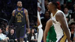 LeBron James(L) and DeAndre Jordan(R)