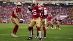 San Francisco 49ers players George Kittle and Jauan Jennings
