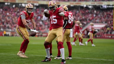 San Francisco 49ers players George Kittle and Jauan Jennings