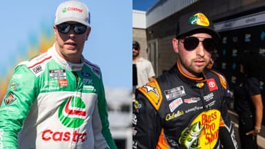 Nov 2, 2025; Avondale, Arizona, USA; NASCAR Cup Series driver Chase Briscoe (19) during the NASCAR Championship race at Phoenix Raceway