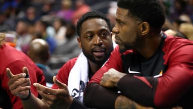 Dwyane Wade and Udonis Haslem
