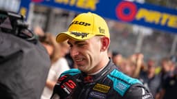 November 29, 2025, Adelaide, South Australia, Australia: Repco Supercars Championship driver BROC FEENEY driving the 88 Chevrolet Camaro ZL1 for Red Bull Ampol Racing speaks with TV after winning the race on Saturday at the BP Ultimate Adelaide Grand Final.