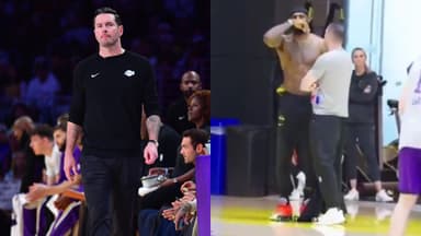 JJ Redick(L) and LeBron James(R)