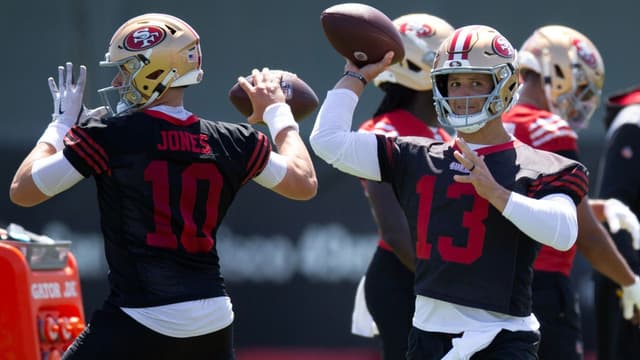 Mac Jones and Brock Purdy