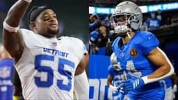Lions LB Derrick Barnes, Lions WR Amon-Ra St. Brown