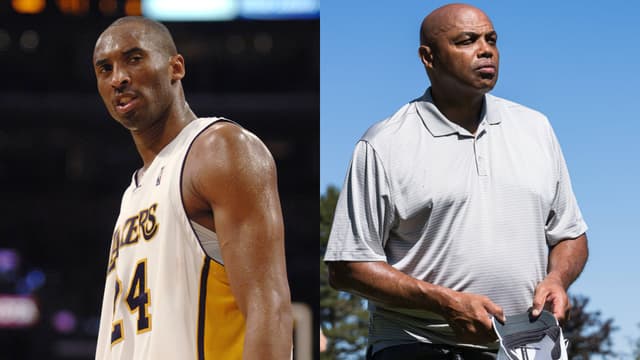 Kobe Bryant (L) and Charles Barkley (R)