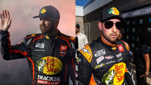 Martin Truex Jr. (L) and Chase Briscoe (R)