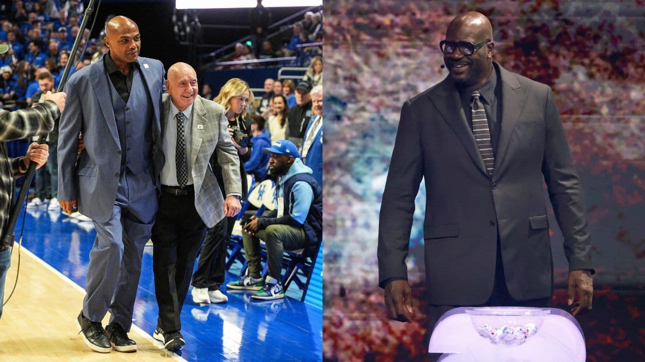 Charles Barkley(L) and Shaquille O'Neal(R)