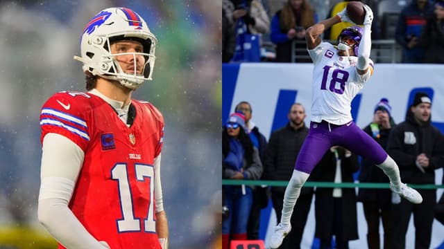 NFL stars Josh Allen, and Justin Jefferson