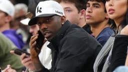 Sports agent Rich Paul watches in the second half of the game between the Sacramento Kings and the LA Clippers at Intuit Dome.