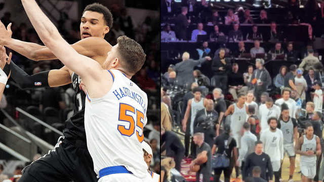 Victor Wembanyama Caught Ignoring Jalen Brunson's Handshake Post Spurs' NBA Cup Loss to the Knicks