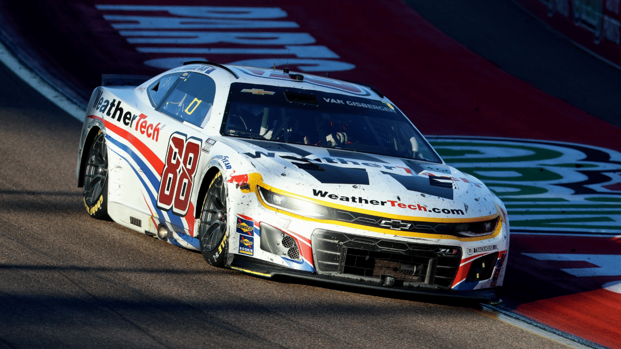 Nov 2, 2025; Avondale, Arizona, USA; NASCAR Cup Series driver Shane Van Gisbergen (88) during the NASCAR Championship race at Phoenix Raceway. Mandatory Credit: Mark J. Rebilas-Imagn Images