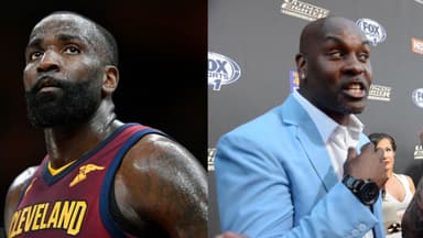 Kendrick Perkins (L), Gary Payton (R)