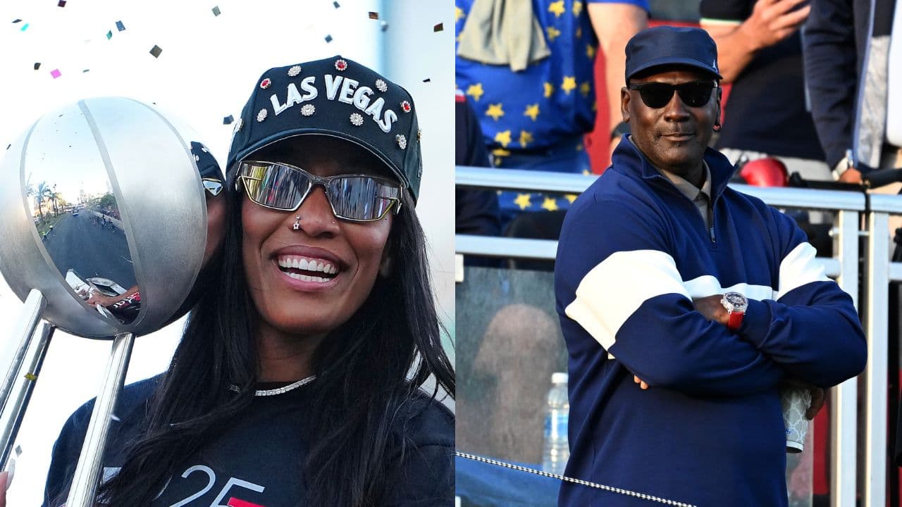 A'ja Wilson (L), Michael Jordan (R)