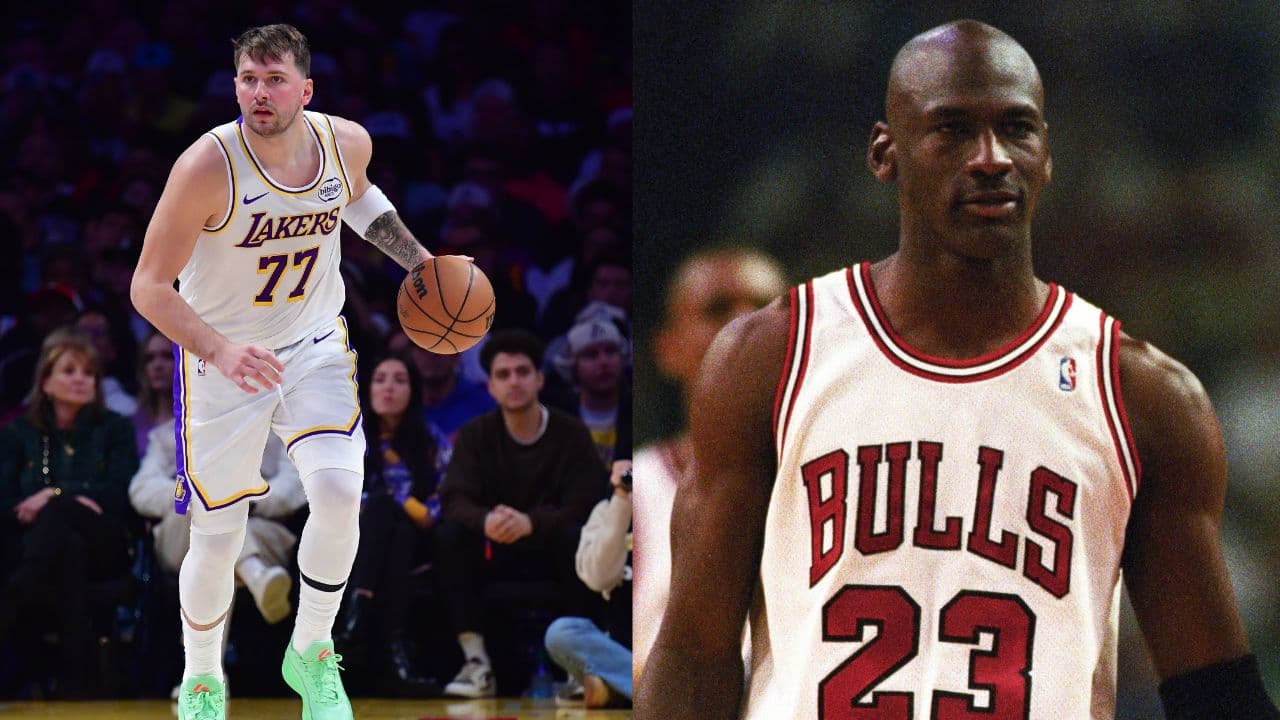 Luka Doncic (L), Michael Jordan (R)