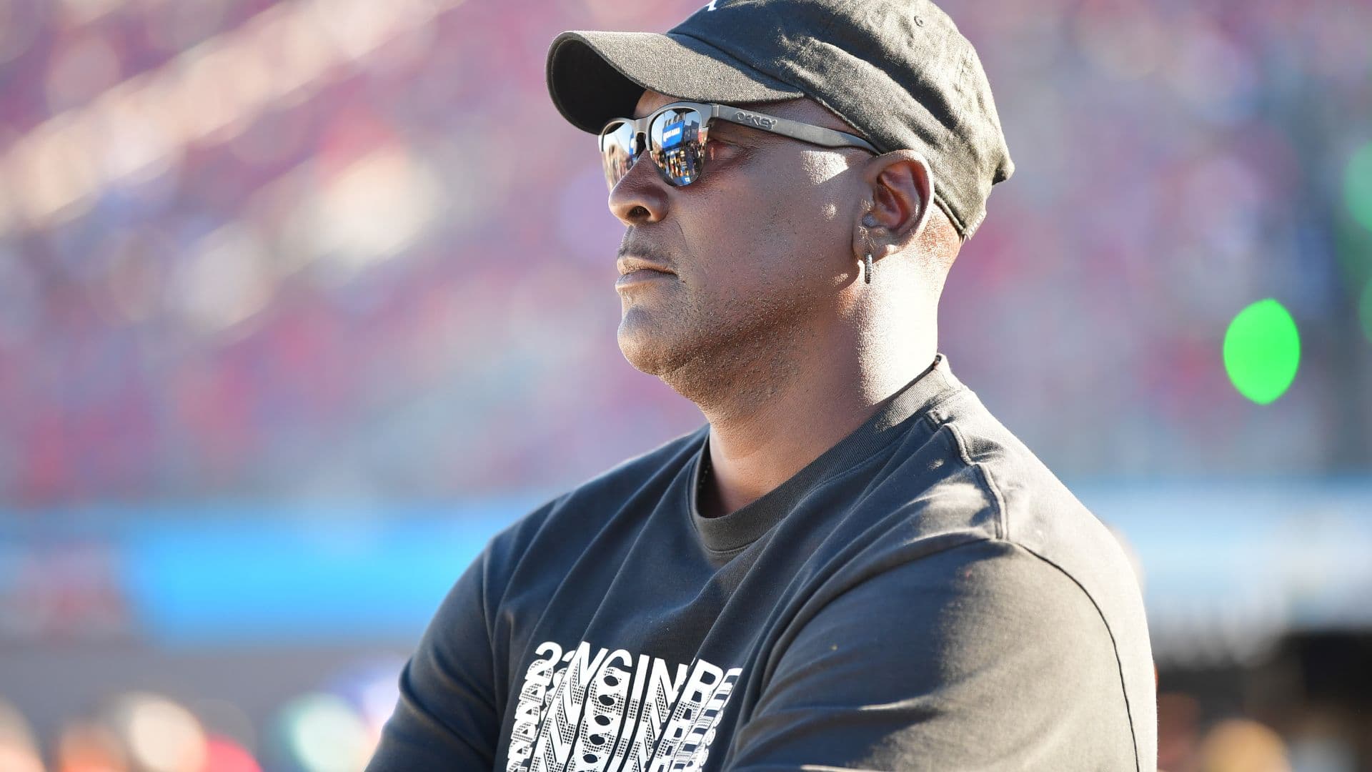 Nov 9, 2024; Avondale, Arizona, USA; 23XI Racing team owner Michael Jordan during qualifying for the Cup Series championship race at Phoenix Raceway.