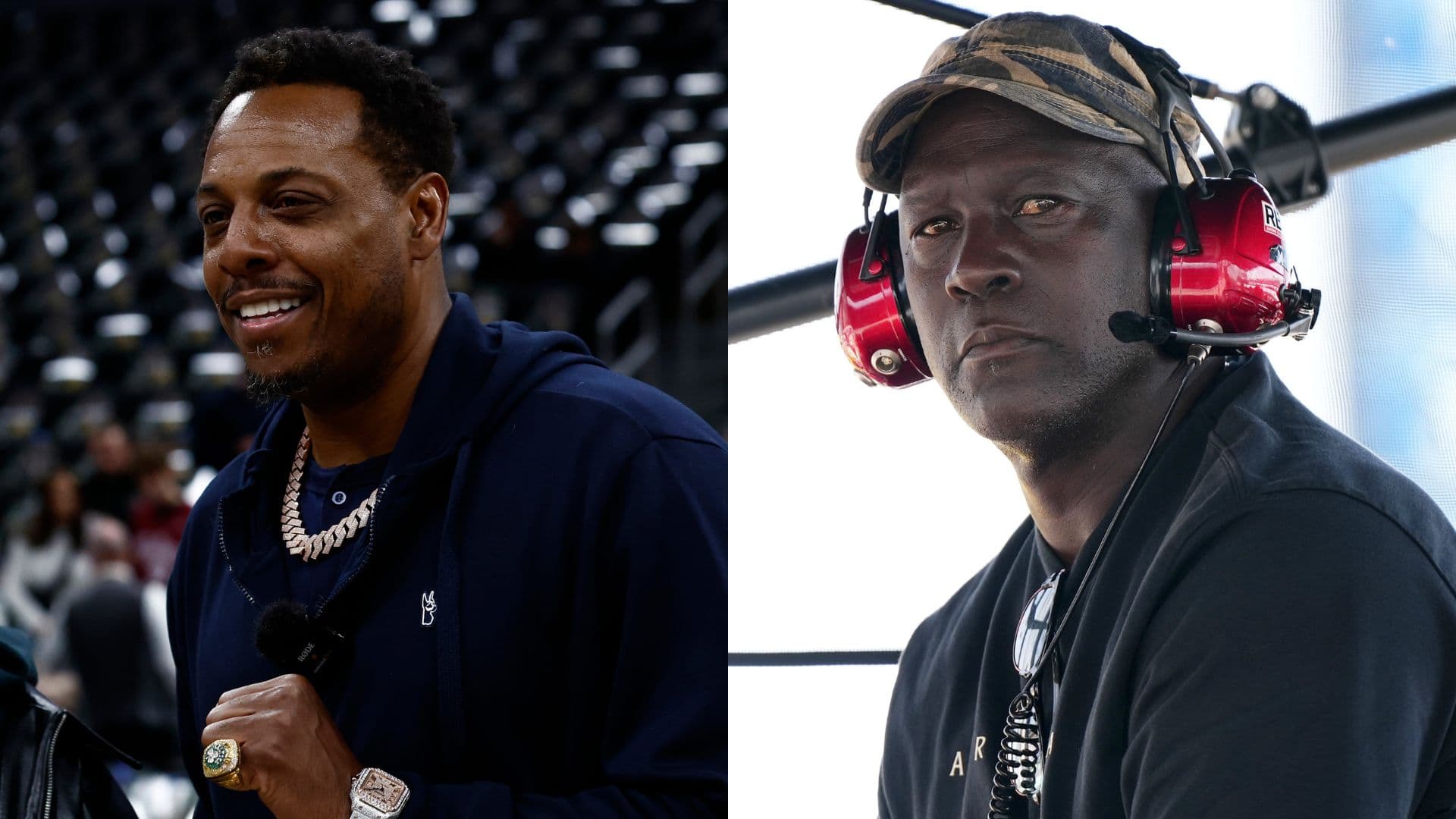 Paul Pierce (L) and LeBron James (R)