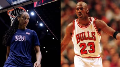 A'ja Wilson (L), ichael Jordan (R)