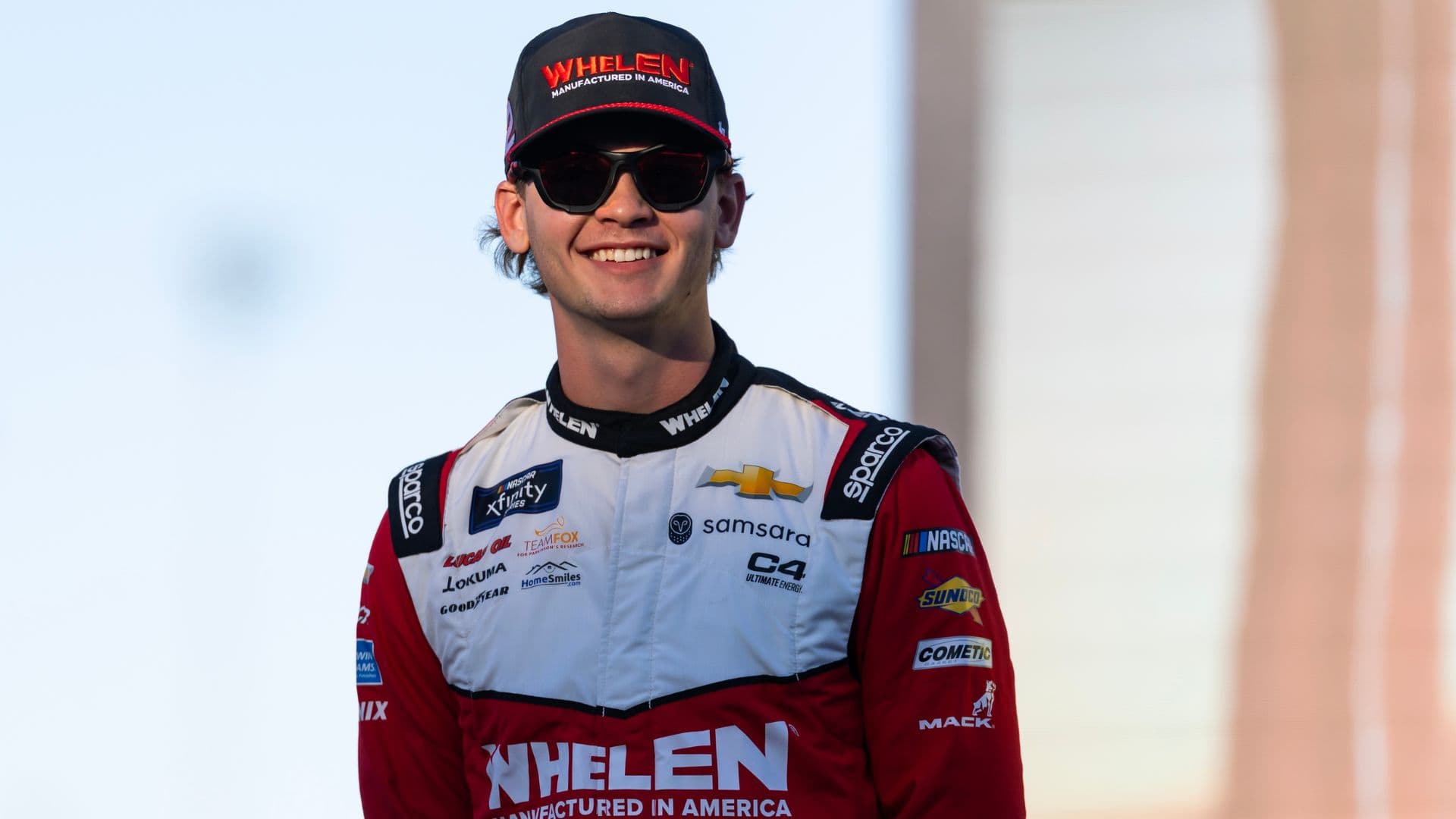 Nov 1, 2025; Avondale, Arizona, USA; NASCAR Xfinity Series driver Jesse Love (2) during the Xfinity Series Championship race at Phoenix Raceway.