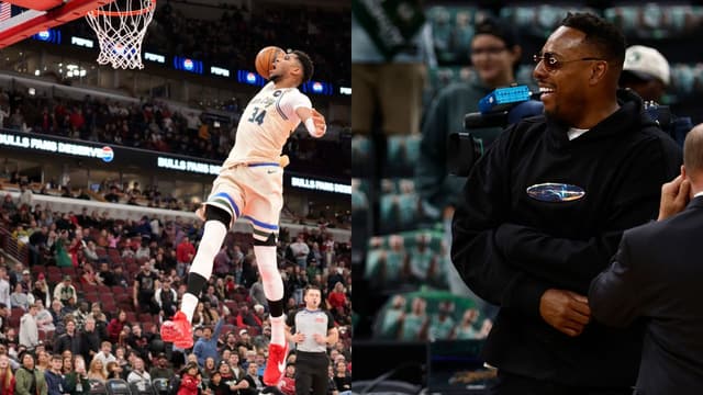 (L) Giannis Antetokounmpo (R) Paul Pierce