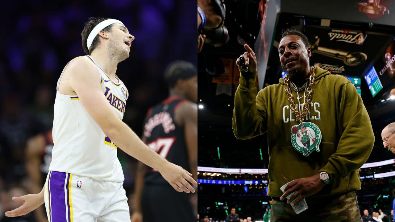 Austin Reaves(L) and Paul Pierce(R)