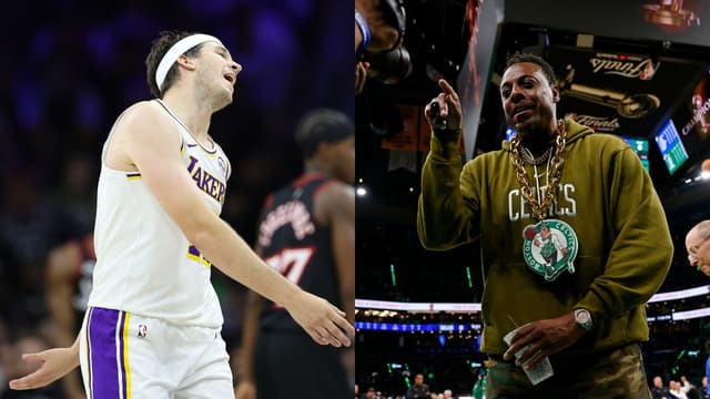 Austin Reaves(L) and Paul Pierce(R)