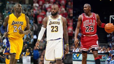 Kobe Bryant, LeBron James, Michael Jordan