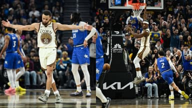 Stephen Curry(L) and Jimmy Butler(R)