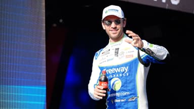 Aug 31, 2025; Darlington, South Carolina, USA; NASCAR Cup Series driver Daniel Suarez (99) during the Cookouts Southern 500 at Darlington Raceway.