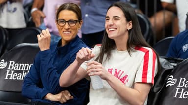 Stephanie White and Caitlin Clark