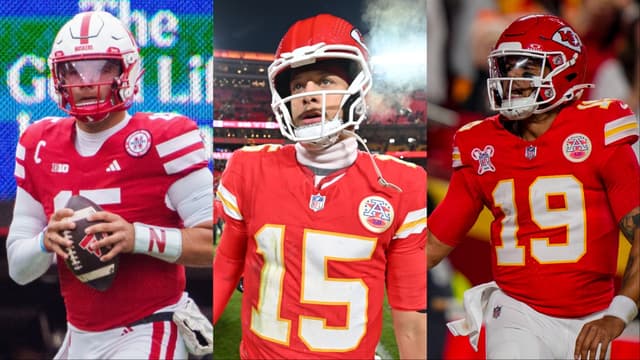 Dylan Raiola, Patrick Mahomes, Chris Oladokun