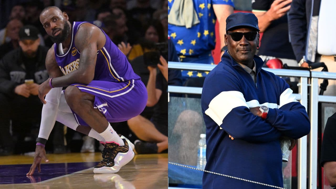 LeBron James and Michael Jordan