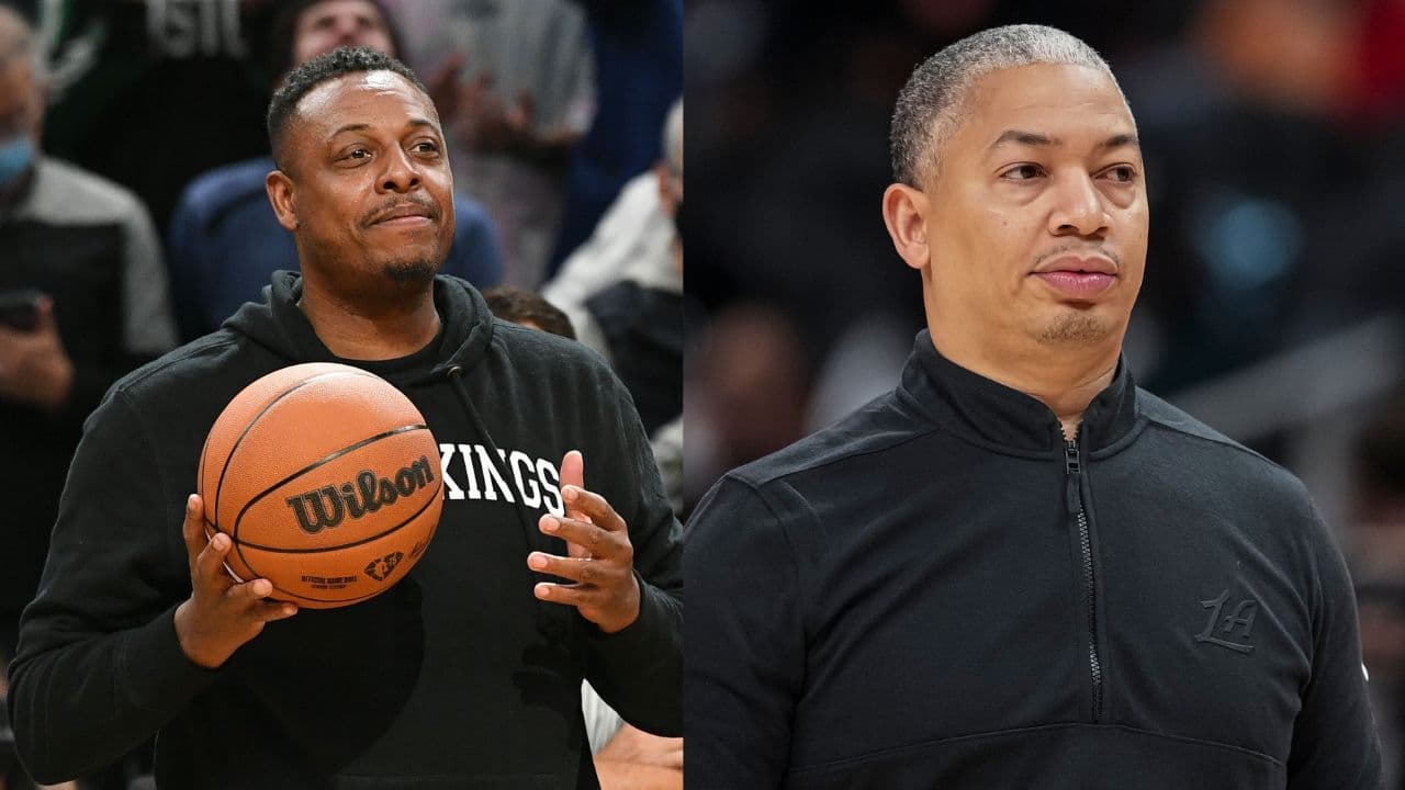 Paul Pierce (L), Ty Lue (R)