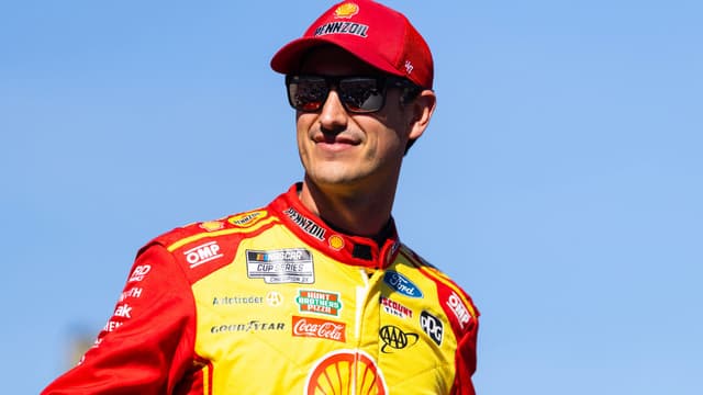 Nov 2, 2025; Avondale, Arizona, USA; NASCAR Cup Series driver Joey Logano (22) during the NASCAR Championship race at Phoenix Raceway