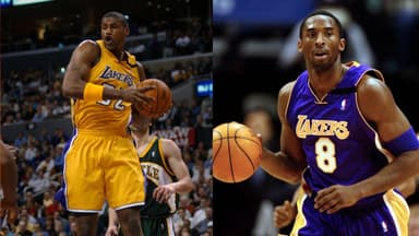 Samaki Walker (L), Kobe Bryant (R)