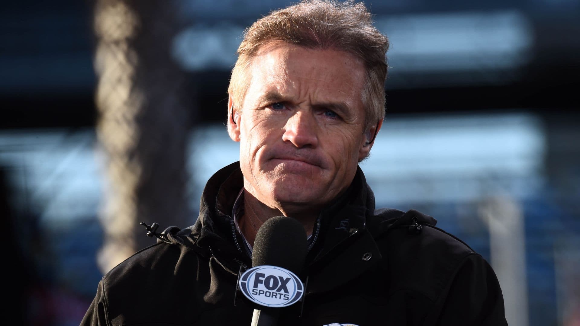 Feb 19, 2015; Daytona Beach, FL, USA; Fox Sports NASCAR analyst Kenny Wallace before race one of the Budweiser Duels at Daytona International Speedway