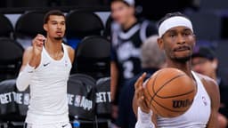 Victor Wembanyama (L), Shai Gilgeous-Alexander (R)