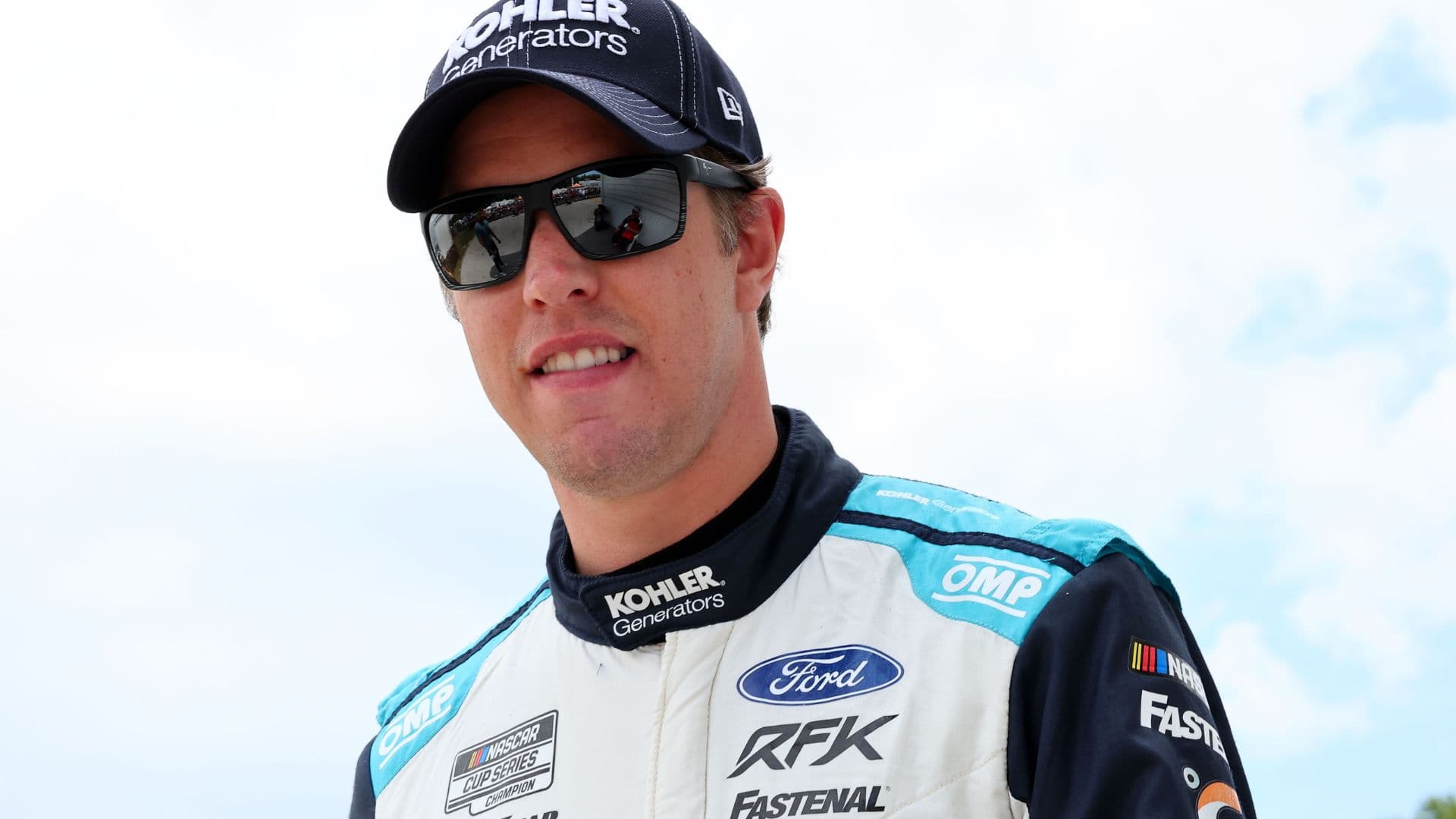 Jul 3, 2022; Elkhart Lake, Wisconsin, USA; NASCAR Cup Series driver Brad Keselowski (6) before the start of the KWIK TRIP 250 at Road America