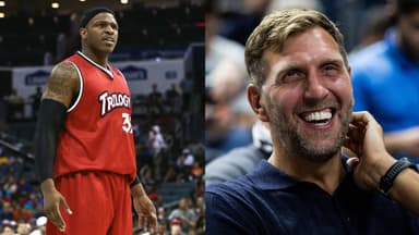 Rashad McCants (L), Dirk Nowitzki (R)
