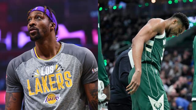 Dwight Howard (L) and Giannis Antetokounmpo (R)