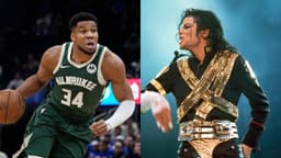 Giannis Antetokounmpo (L) and Michael Jackson (R)