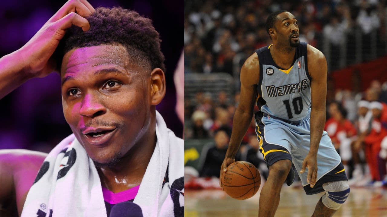 Anthony Edwards (L), Gilbert Arenas (R)