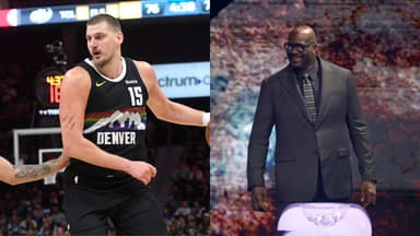 Nikola Jokic(L) and Shaquille O'Neal(R)