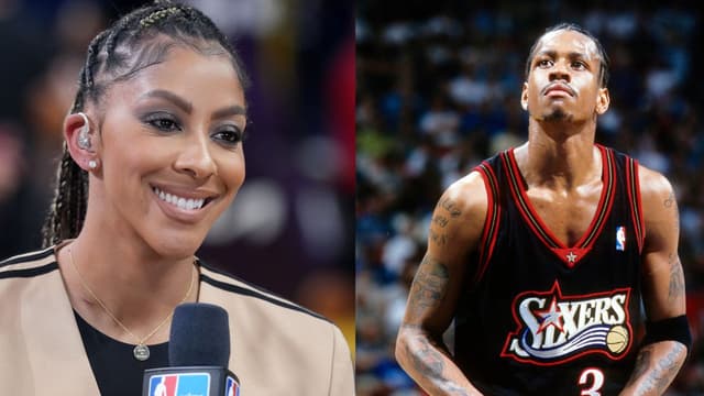 Candace Parker (L), Allen Iverson (R)