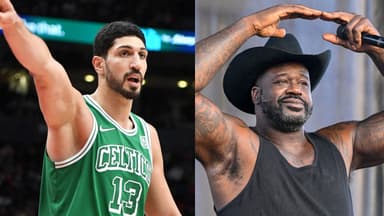 Enes Kanter Freedom (L), Shaquille O'Neal (R)