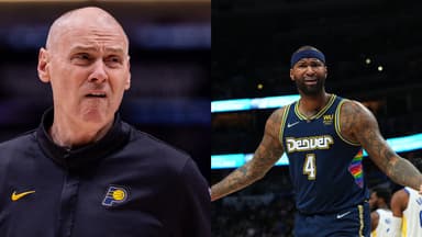 Rick Carlisle (L), DeMarcus Cousins (R)