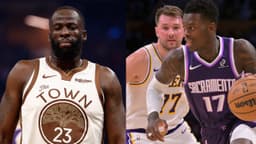 Draymond Green (L), Dennis Schroder Luka Doncic (R)