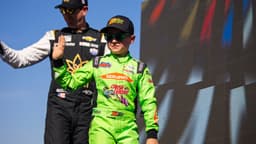 Nov 5, 2023; Avondale, Arizona, USA; Brexton Busch, son of NASCAR Cup Series driver Kyle Busch during the Championship Race at Phoenix Raceway
